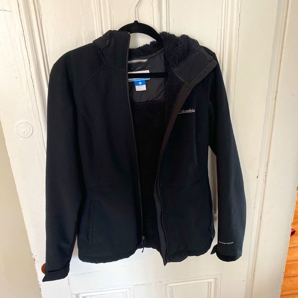 BLACK COLUMBIA LINED JACKET - Picture 1 of 3